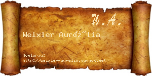 Weixler Aurélia névjegykártya